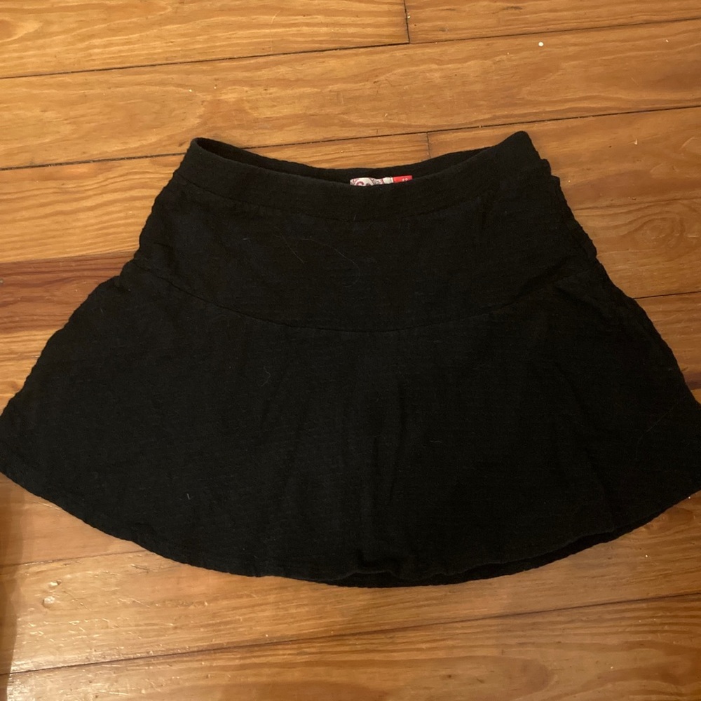 SO Herit black cotton mini skirt